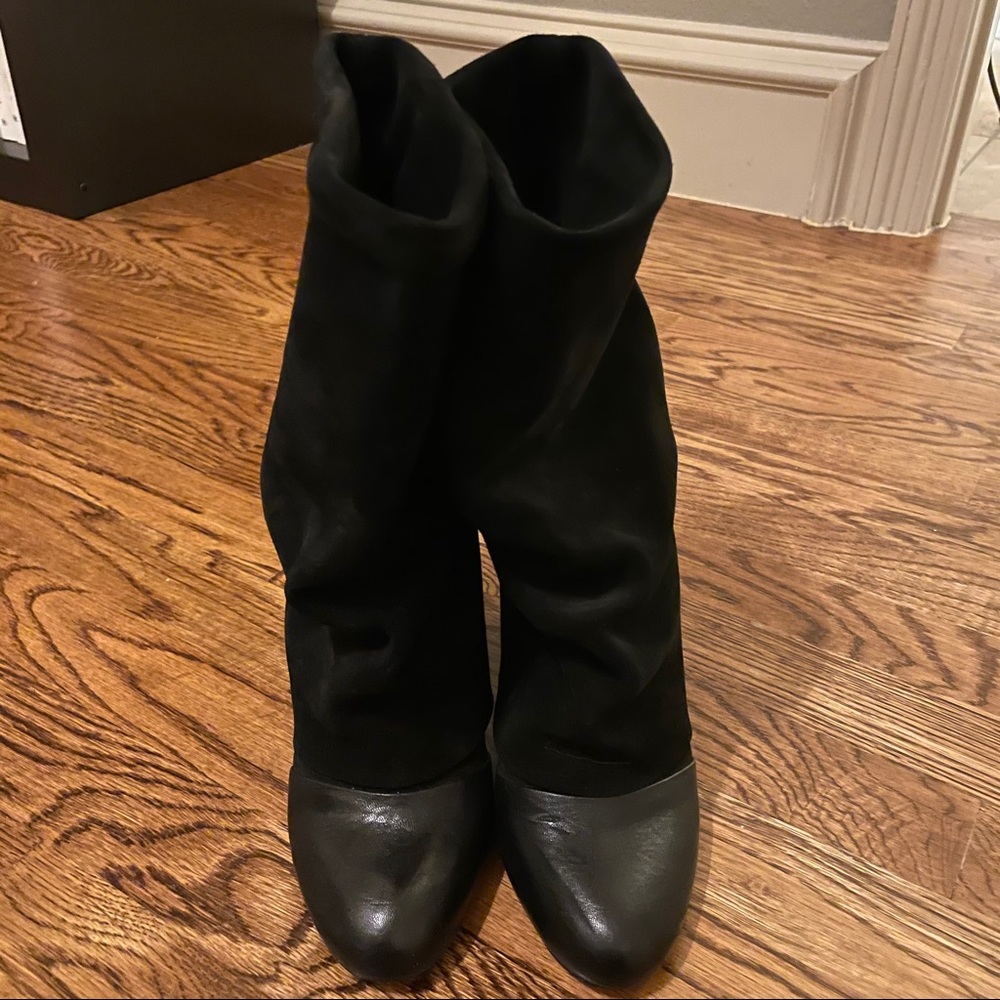 See by Chloe Fold Over Cuff Mid Calf Boot, Black